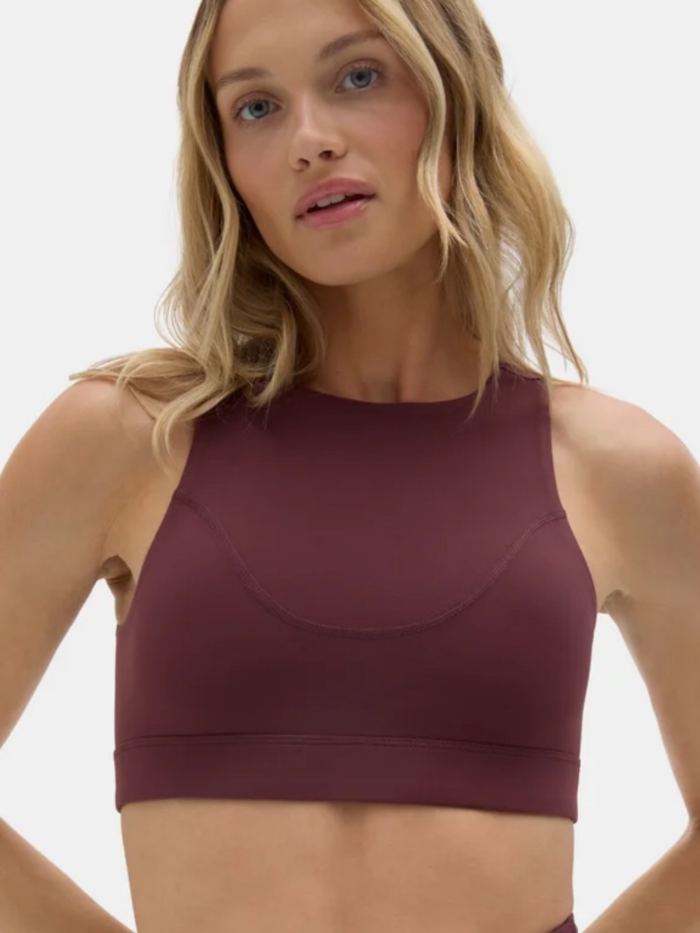 NEW🌸Halfdays Kara Medium impact Sport’s Bra glazed cherry $75